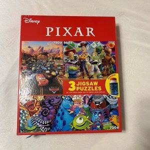 Set of 3 Disney/Pixar Jigsaw Puzzles